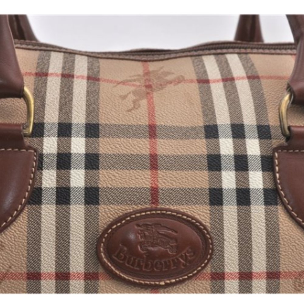 Auth Burberrys Nova Check 2Way Travel Boston Bag P - Picture 15 of 15